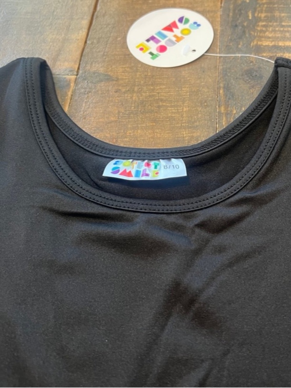 Dot Dot Smile size 8/10 girls black tank twirl dress New - Picture 3 of 4